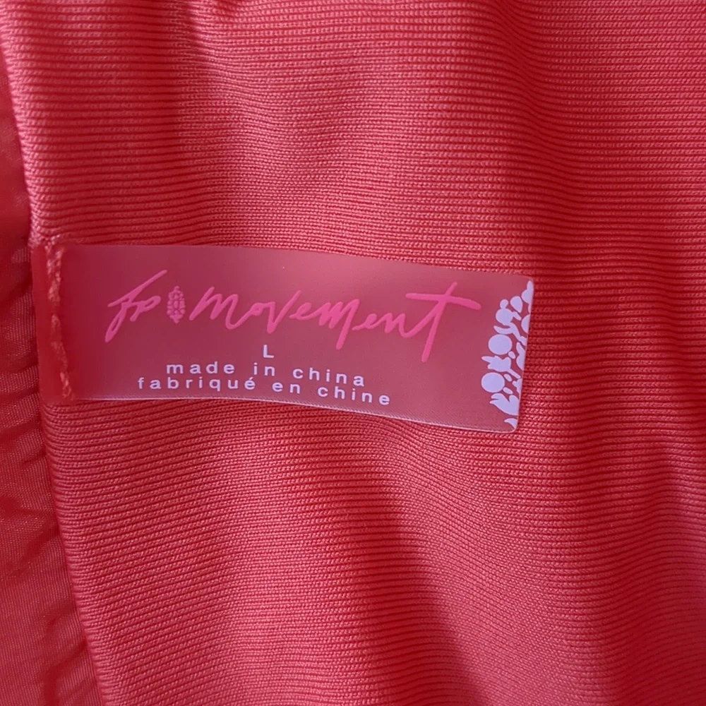Free People FP Movement Women's Coral Orange Skort Shorts, Size Large